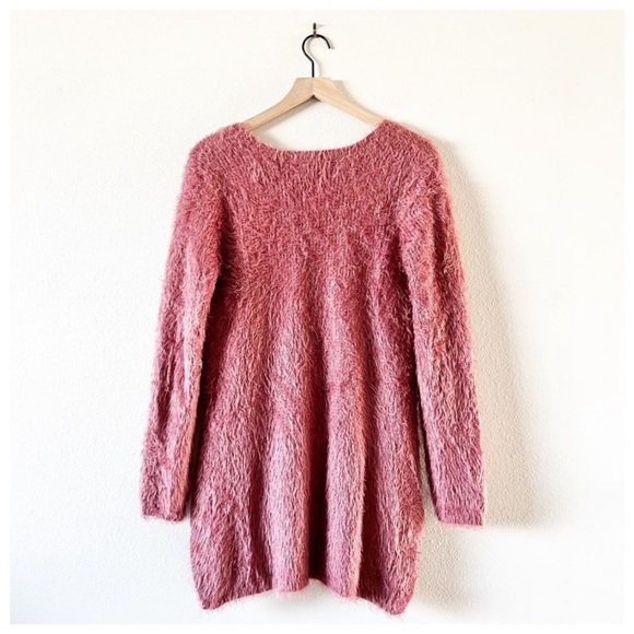 NWOT Jack by BB Dakota/Revolve Pam Eyelash Knit Sweater Deco Rose - Picture 4 of 6